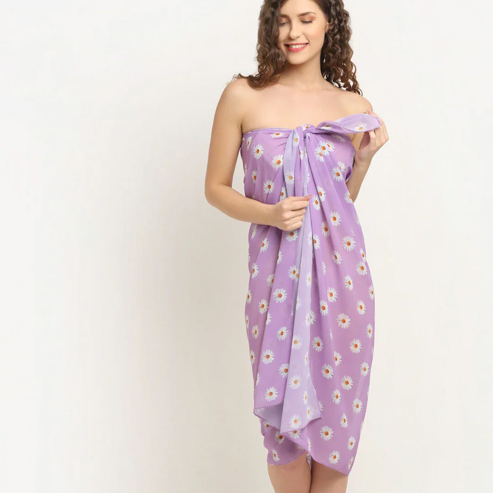 Purple Printed Sarong